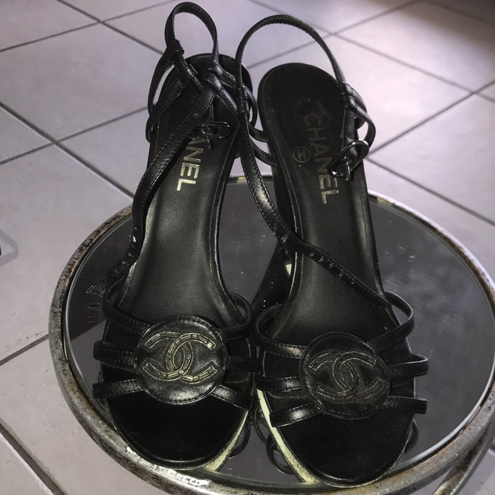 Chanel wedges